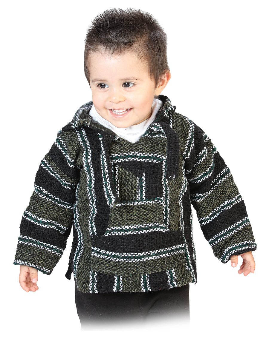 Sweatshirt Artisanal  Jerga 100% Acrylan Black/Green 603854