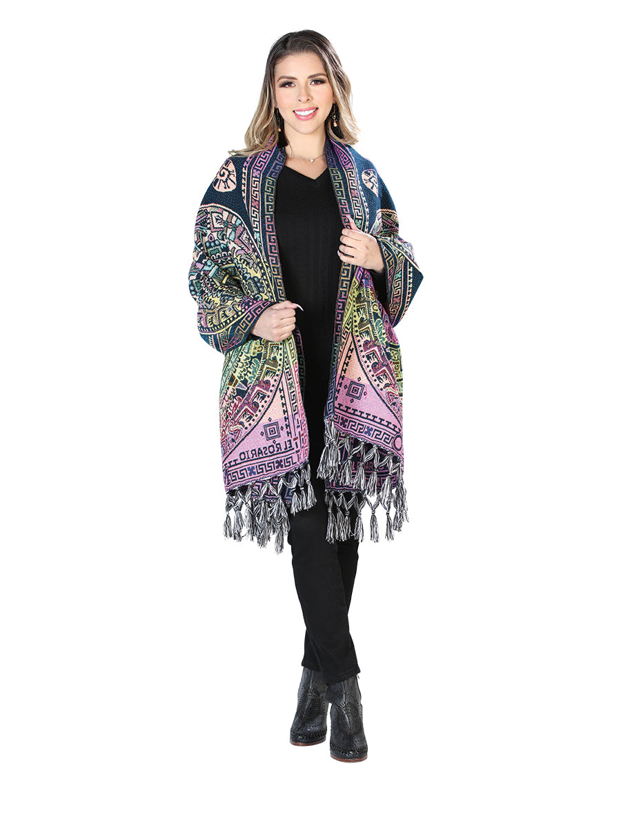 Mexican Artisanal Shawl 100% Acrylic Yellow 603890