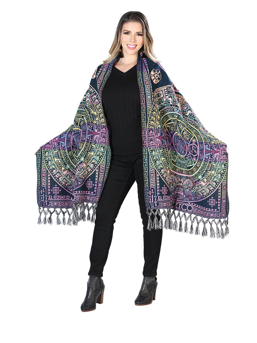 Mexican Artisanal Shawl 100% Acrylic Yellow 603890