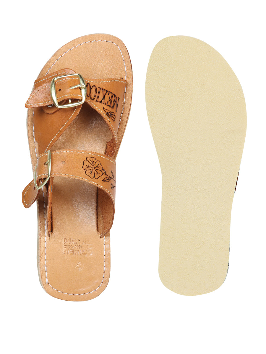 Mexican Artisanal Sandals Leather Tang 603925