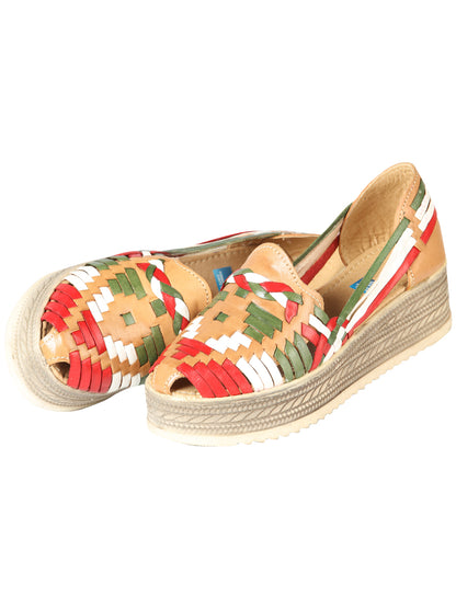 Mexican Artisanal Sandals Leather Tricolor 603942