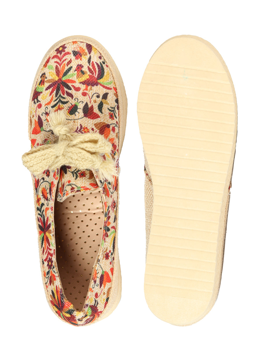 Mexican Artisanal Yute Tennis 50% Cotton, 50% Polyester  Multicolor 603959